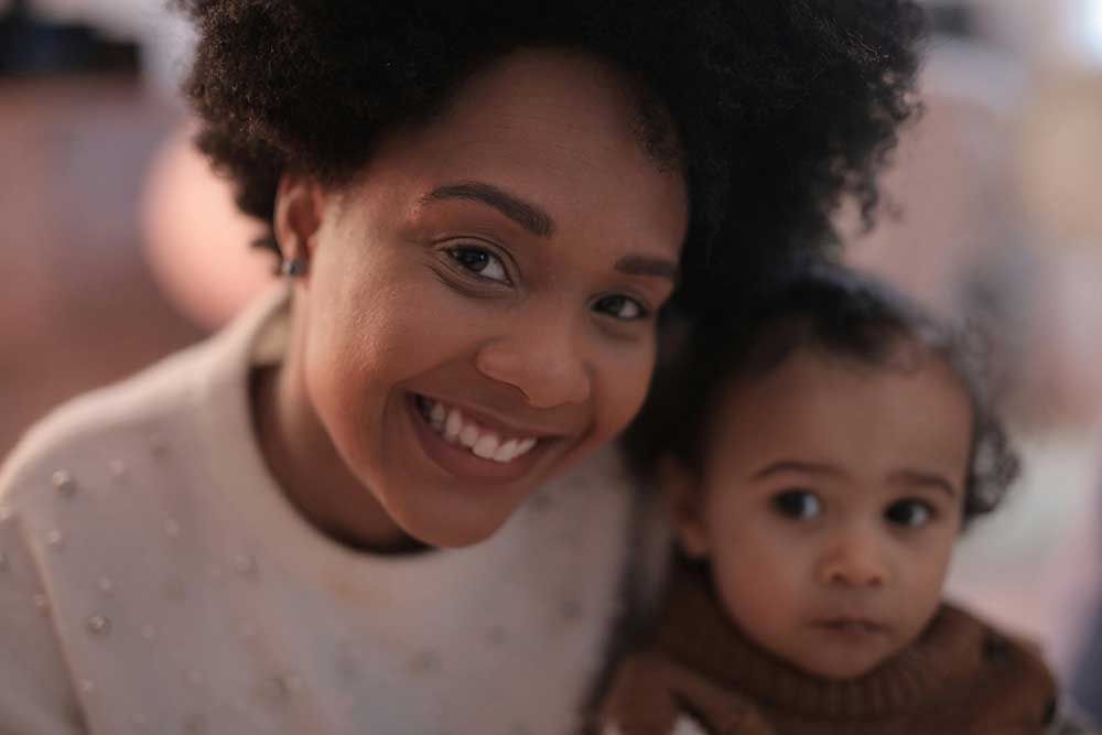 picture of woman and a child