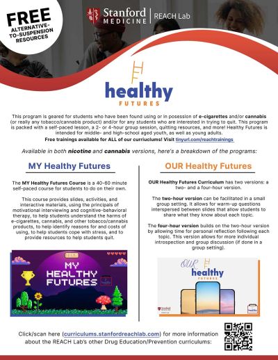 Flyer for healthy futures