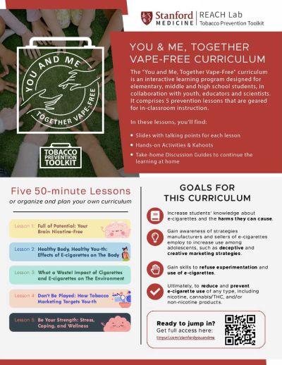 Flyer for Tobacco prevention toolkit